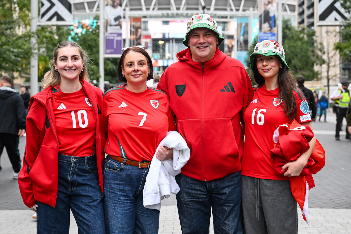 Wales fans begin to arrive at Wembley ahead of the international friendly fixture between England & Wales at Wembley Stadium, London, England