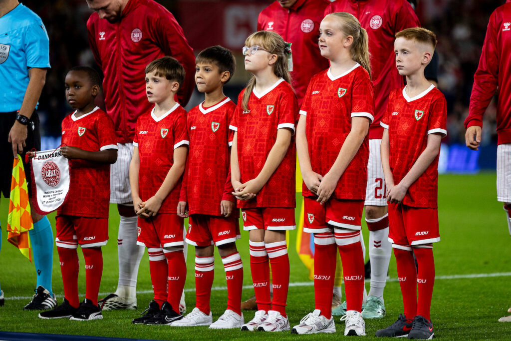 Mascots during the 2027 UEFA Nations League fixture between Wales & Denmark at the Cardiff City Stadium, Cardiff, Wales 