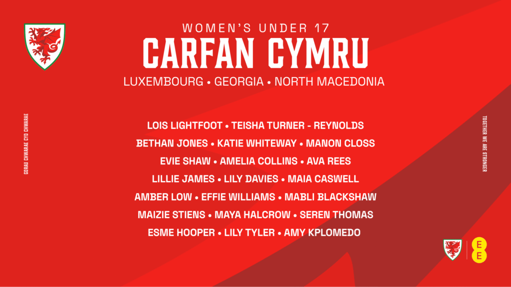 Cymru WU17 squad announced for EURO qualifiers